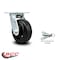 Service Caster 5 Inch Rubber on Steel Swivel Caster with Roller Bearing and Swivel Lock SCC SCC-30CS520-RSR-BSL - alternate 3